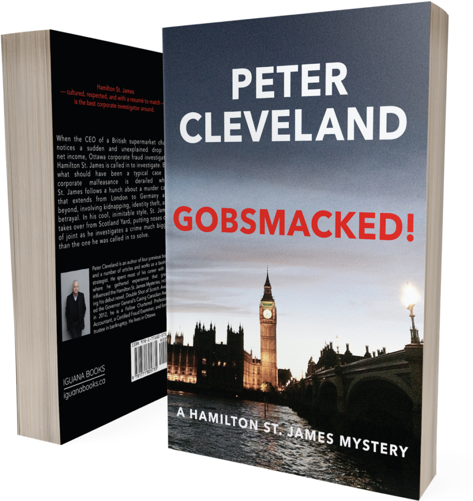 Front and back covers of Gobsmacked! by author Peter Cleveland